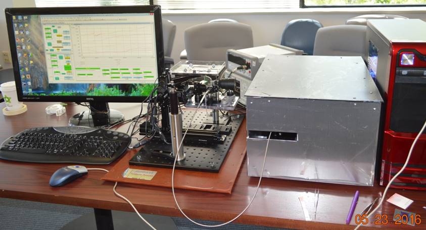 Fiber coupled integrated terahertz spectrometer, nanoscanner and 3D imager